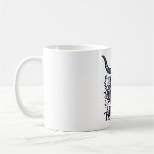 Patriotic Bull Skull America Vintage 4th of July S Coffee Mug