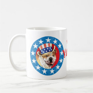Patriotic Bulldog Coffee Mug