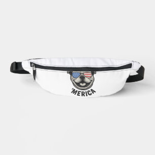 Patriotic Bulldog 'MERICA � USA Flag Sunglasses De Bum Bags