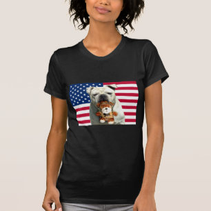 Patriotic Bulldog t-shirt