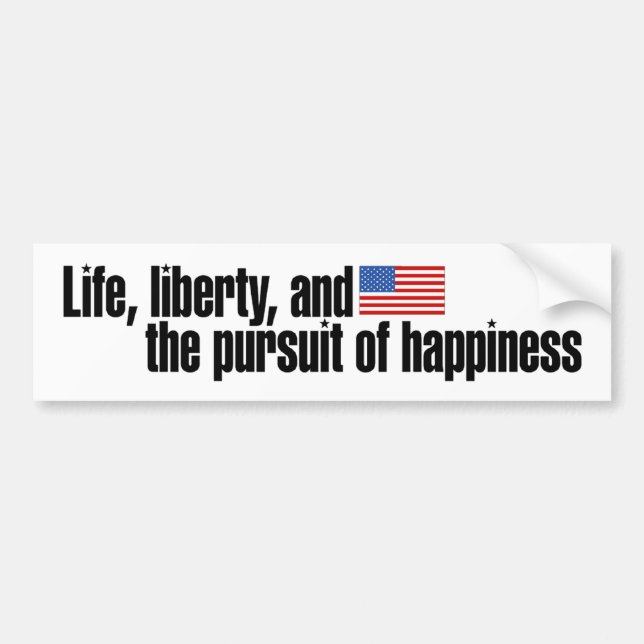 Patriotic bumper sticker (Front)