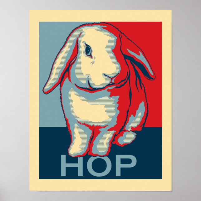 Patriotic Bunny Poster (Front)