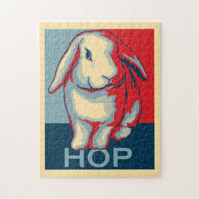Patriotic Bunny Puzzle (Vertical)
