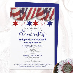 Patriotic Bunting Family Reunion Template
