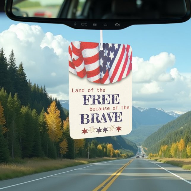 Patriotic Bunting God Bless America Car Air Freshener (Creator Uploaded)
