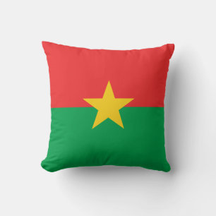 Patriotic Burkina Faso Flag Cushion