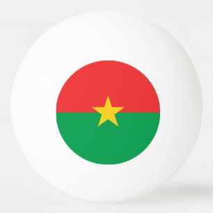 Patriotic Burkina Faso Flag Ping Pong Ball