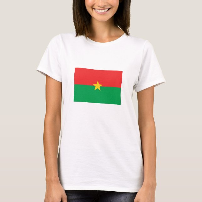 Patriotic Burkina Faso Flag T-Shirt (Front)