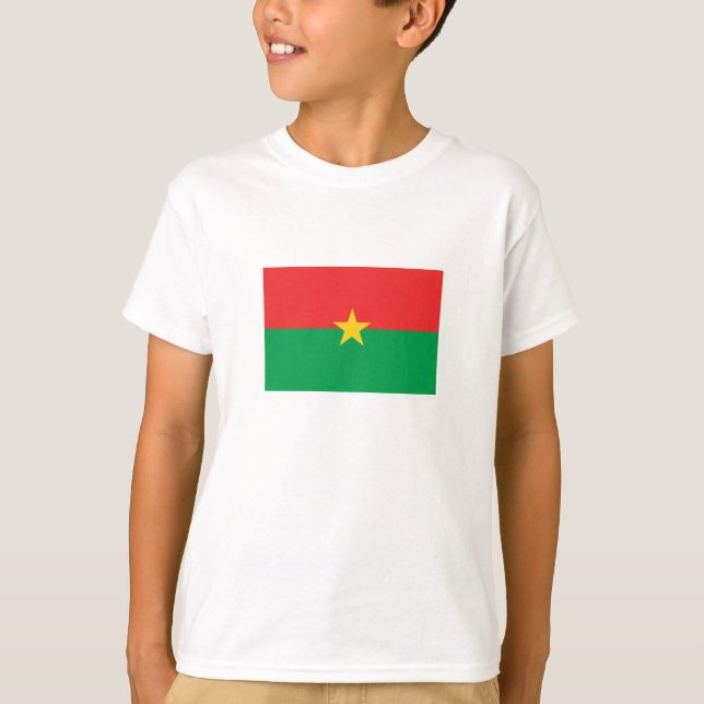 Patriotic Burkina Faso Flag T-Shirt (Front)