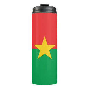 Patriotic Burkina Faso Flag Thermal Tumbler