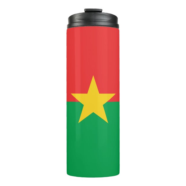 Patriotic Burkina Faso Flag Thermal Tumbler (Front)