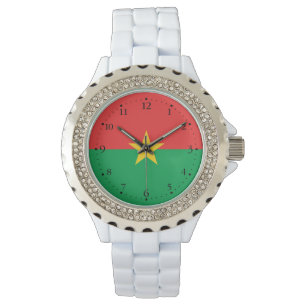 Patriotic Burkina Faso Flag Watch