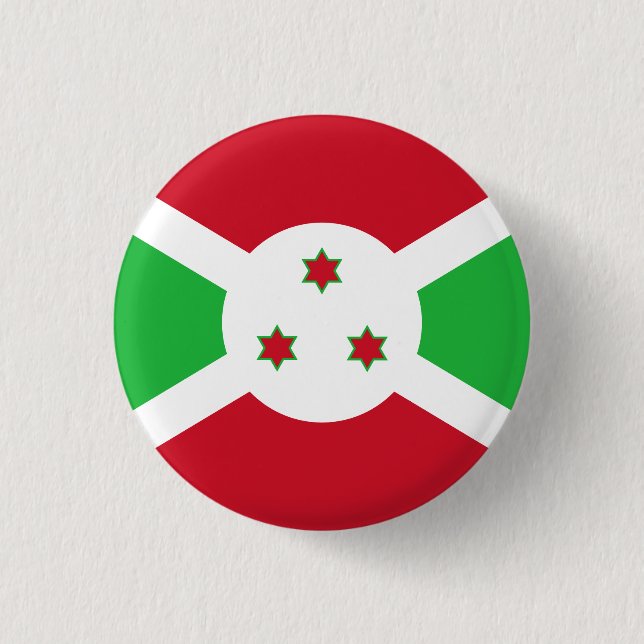 Patriotic Burundi Flag 3 Cm Round Badge (Front)