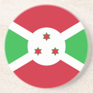 Patriotic Burundi Flag Coaster