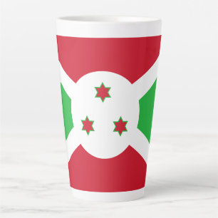 Patriotic Burundi Flag Latte Mug