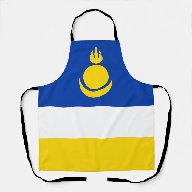 Patriotic Buryatia Flag Apron (Front)
