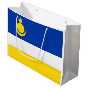 Patriotic Buryatia Flag Large Gift Bag