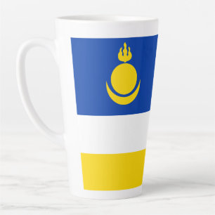Patriotic Buryatia Flag Latte Mug