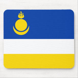 Patriotic Buryatia Flag Mouse Mat