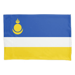 Patriotic Buryatia Flag Pillowcase