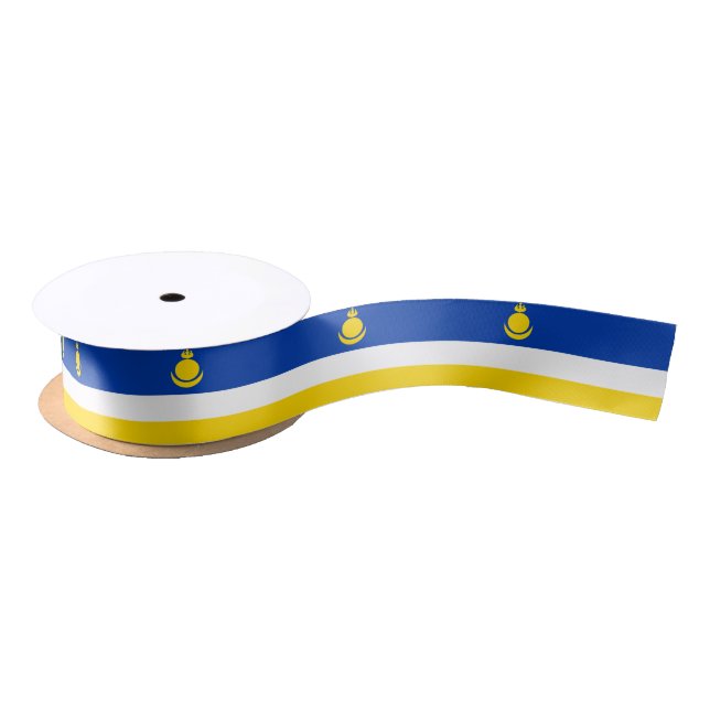Patriotic Buryatia Flag Satin Ribbon (Spool)