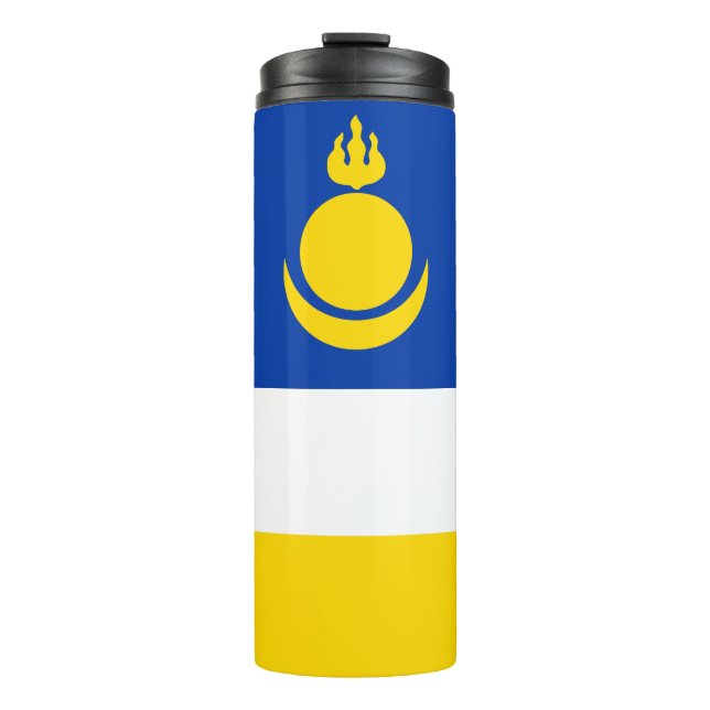 Patriotic Buryatia Flag Thermal Tumbler (Front)