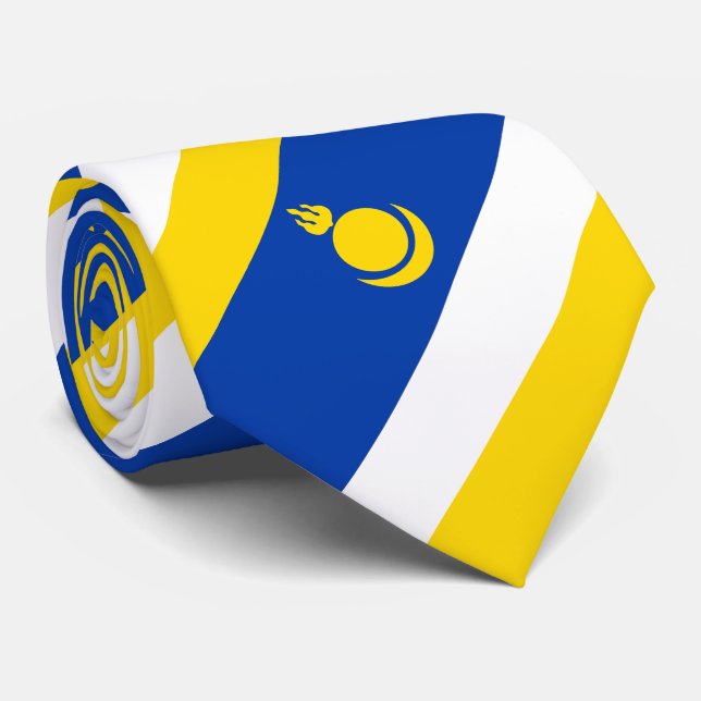 Patriotic Buryatia Flag Tie (Rolled)