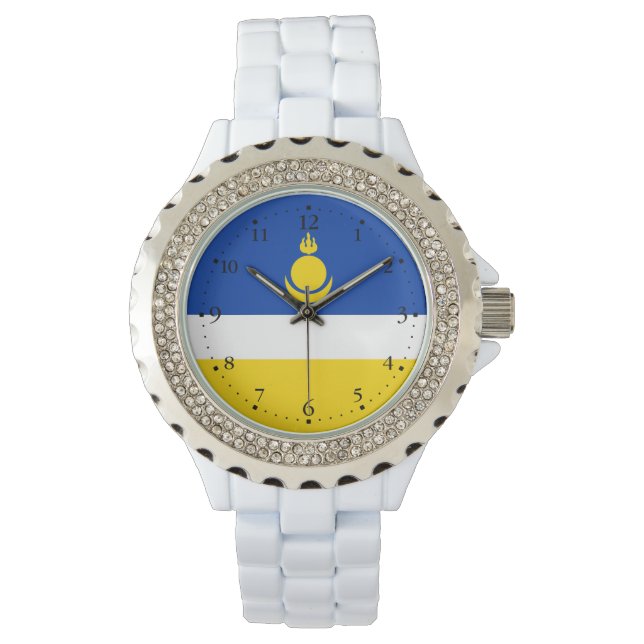 Patriotic Buryatia Flag Watch (Front)