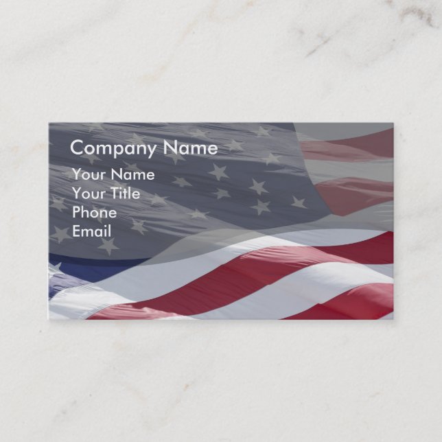 Patriotic Business Card (Front)
