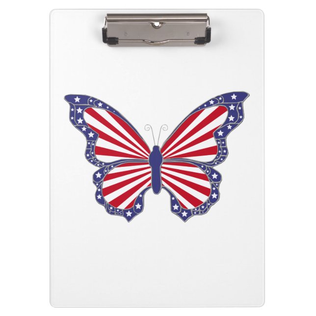 Patriotic Butterfly Clipboard (Front)