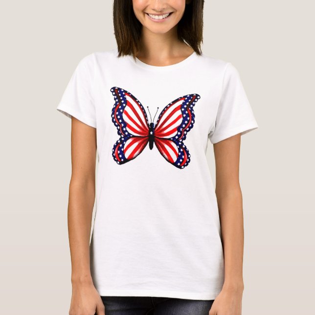 Patriotic Butterfly T-Shirt (Front)