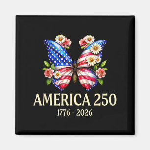 Patriotic butterfly usa 250th anniversary 1776-202 magnet