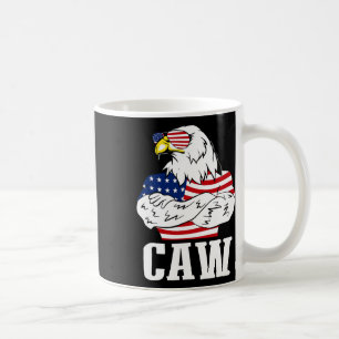 Patriotic Byld Eagle Caw 4th Of July American Flag Coffee Mug