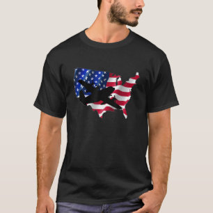 Patriotic C 130 Hercules Aeroplane American 4th Ju T-Shirt