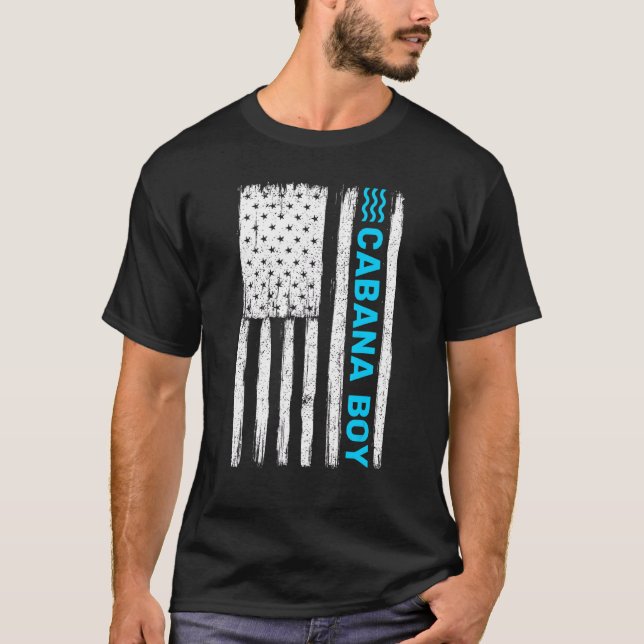 Patriotic Cabana Boy Us American Flag 1 T-Shirt (Front)