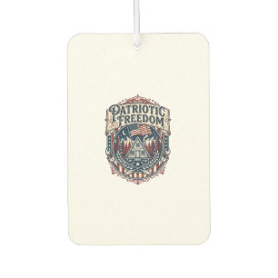 Patriotic Cabin Weekend Vector Graphic Tee_1 Car Air Freshener