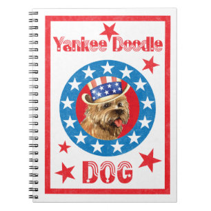 Patriotic Cairn Terrier Notebook