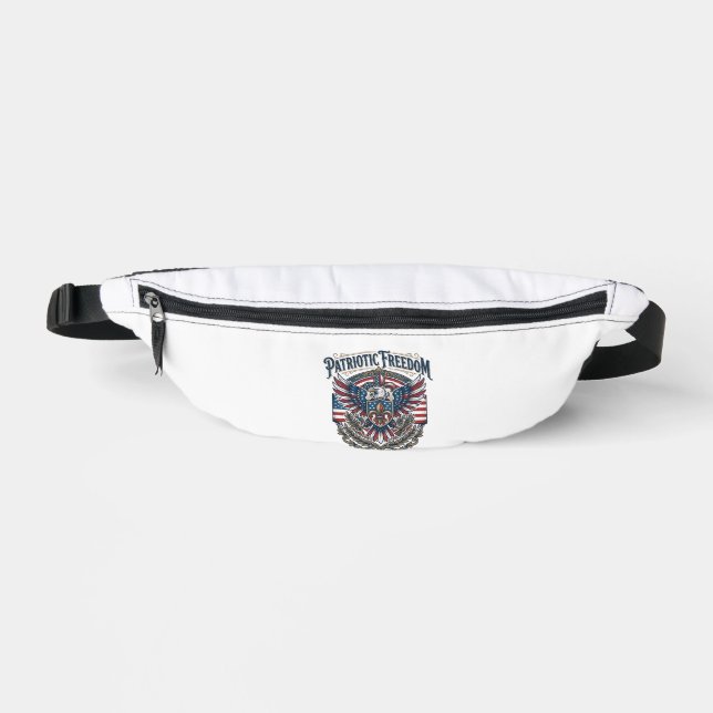Patriotic Cajun Pride Vector Graphic Tee_1 Bum Bags (Front)