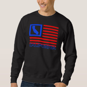 Patriotic California Republic Usa Flag Cali Local  Sweatshirt