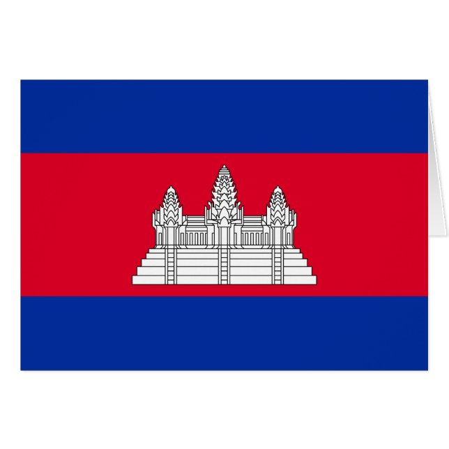Patriotic Cambodia Flag (Front Horizontal)