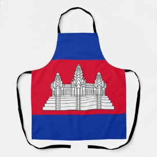 Patriotic Cambodia Flag Apron