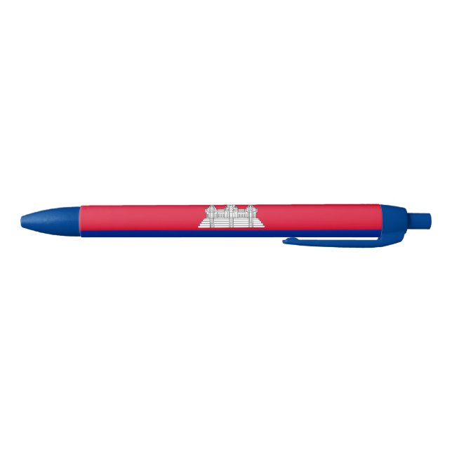 Patriotic Cambodia Flag Blue Ink Pen (Bottom)