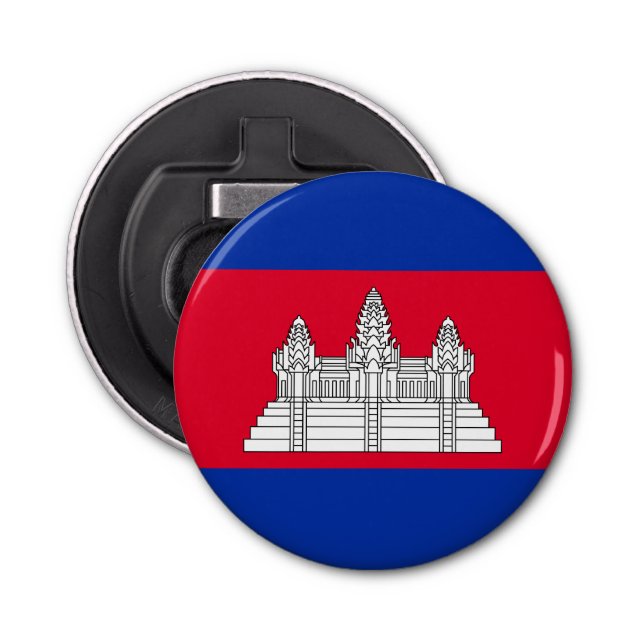 Patriotic Cambodia Flag Bottle Opener (Front)