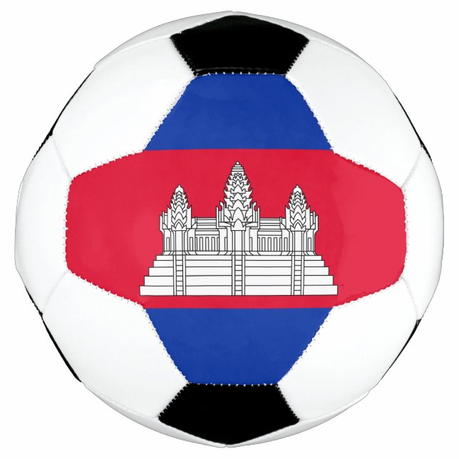 Patriotic Cambodia Flag Football (Front)