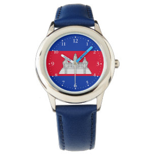 Patriotic Cambodia Flag Watch