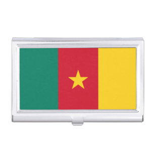 Patriotic Cameroon Flag Business Card Holder