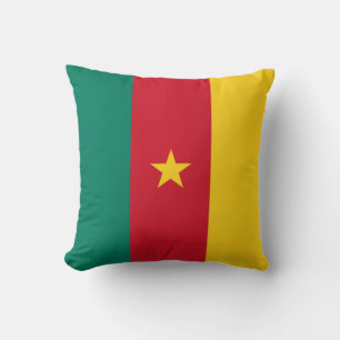 Patriotic Cameroon Flag Cushion
