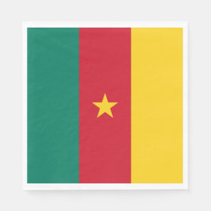 Patriotic Cameroon Flag Napkin