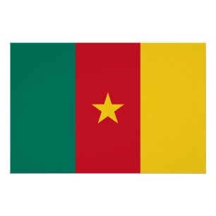 Patriotic Cameroon Flag Poster