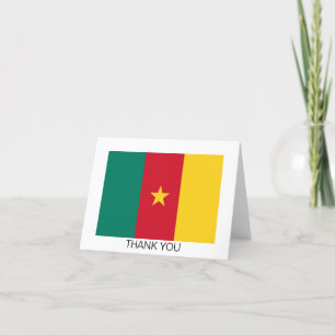 Patriotic Cameroon Flag Thank You Card